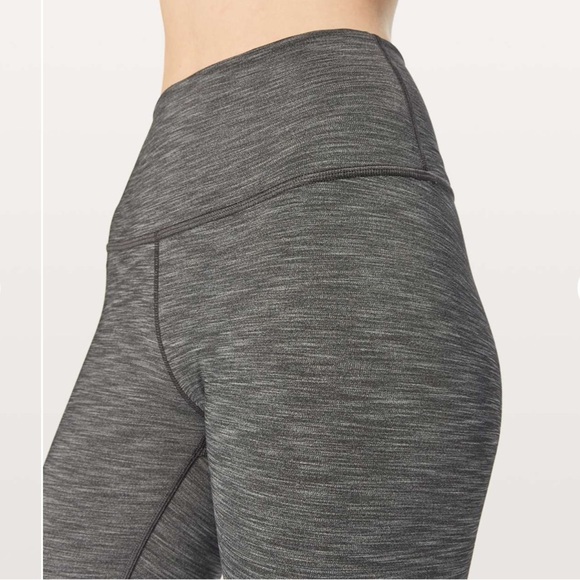 Lululemon Wunder Under Hi-Rise 7/8 Tight *Full-On Luxtreme 25" Heathered Black - Picture 3 of 10